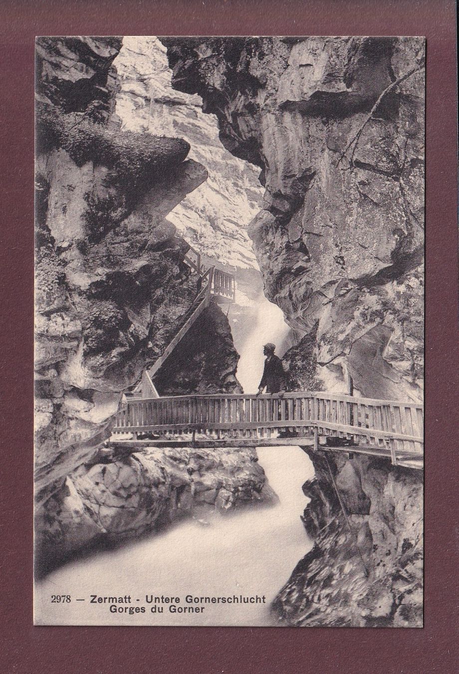 Ansichtskarten: Zermatt - Gornerschlucht – Gebraucht aus Pully von nicecards