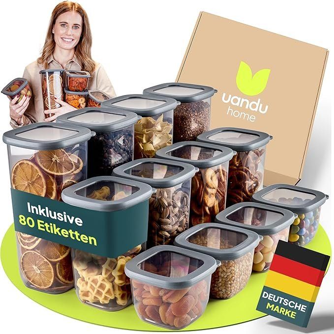 Contenitori & Simili: Vorratsdosen mit Deckel Luftdicht - 12er Vorratsbehälter Set – Nuovo e nell'imballaggio originale da Oberentfelden venduto da ase_sk8n