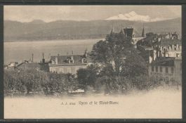 Carte P ( Nyon et le Mont-Blanc )