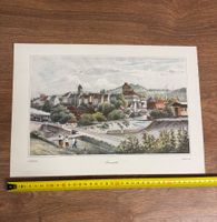 Historisches Bild Frauenfeld, Eisenbahn, Dampflok, 19. Jh...