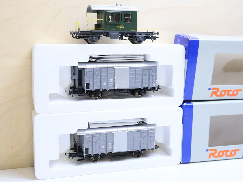 ROCO SBB Begleitwagen + Güterwagen 47503/47504 (Gebraucht) in ...