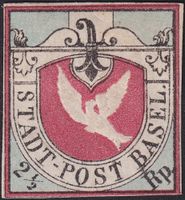 BASLER TAUBE, Nr.8 (Fournier) schönes Stück, Ganzfälschung.