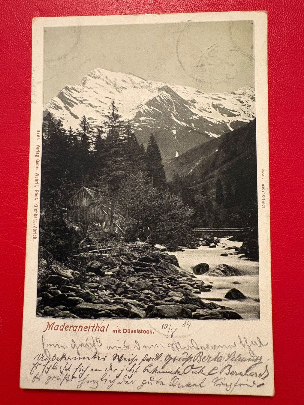 Ansichtskarten: 1904 // Maderanerthal mit Düssistock – Gebraucht aus St-Légier-La Chiésaz von Theo005