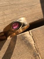 Eleganter 14k Goldring mit Rubin - Zeitloser Schmuck