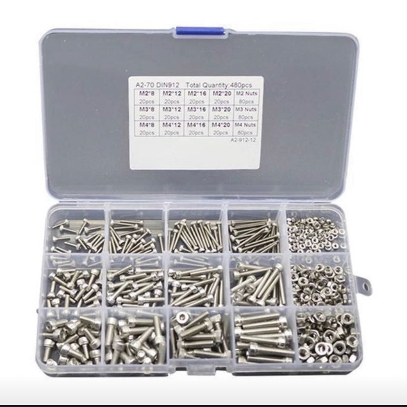 Tutti gli attrezzi: Schrauben 480 Pcs.und Mutter BOX Transparent Neu – Nuovo e nell'imballaggio originale da Seon venduto da Aaargauer01