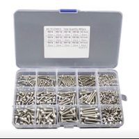Schrauben 480 Pcs.und Mutter BOX Transparent Neu