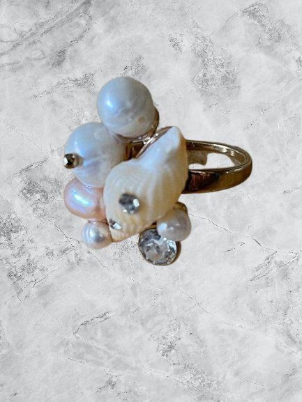 Anelli: Bague avec perle naturelle – Usato da Genève venduto da TradeCH 1