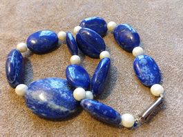Vintage imposantes TOP Lapislazuli Kette Collier