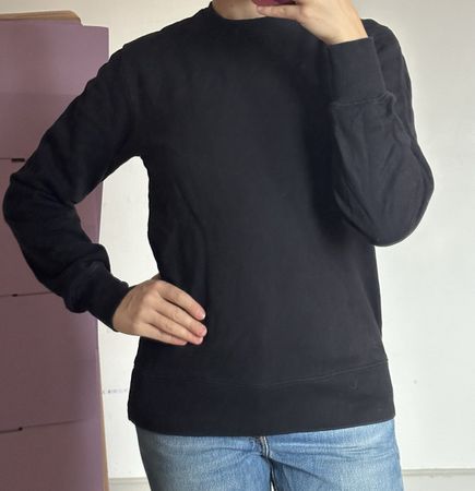 Schwarzer nachhaltiger unisex Pullover, Grösse S –Top Zustan