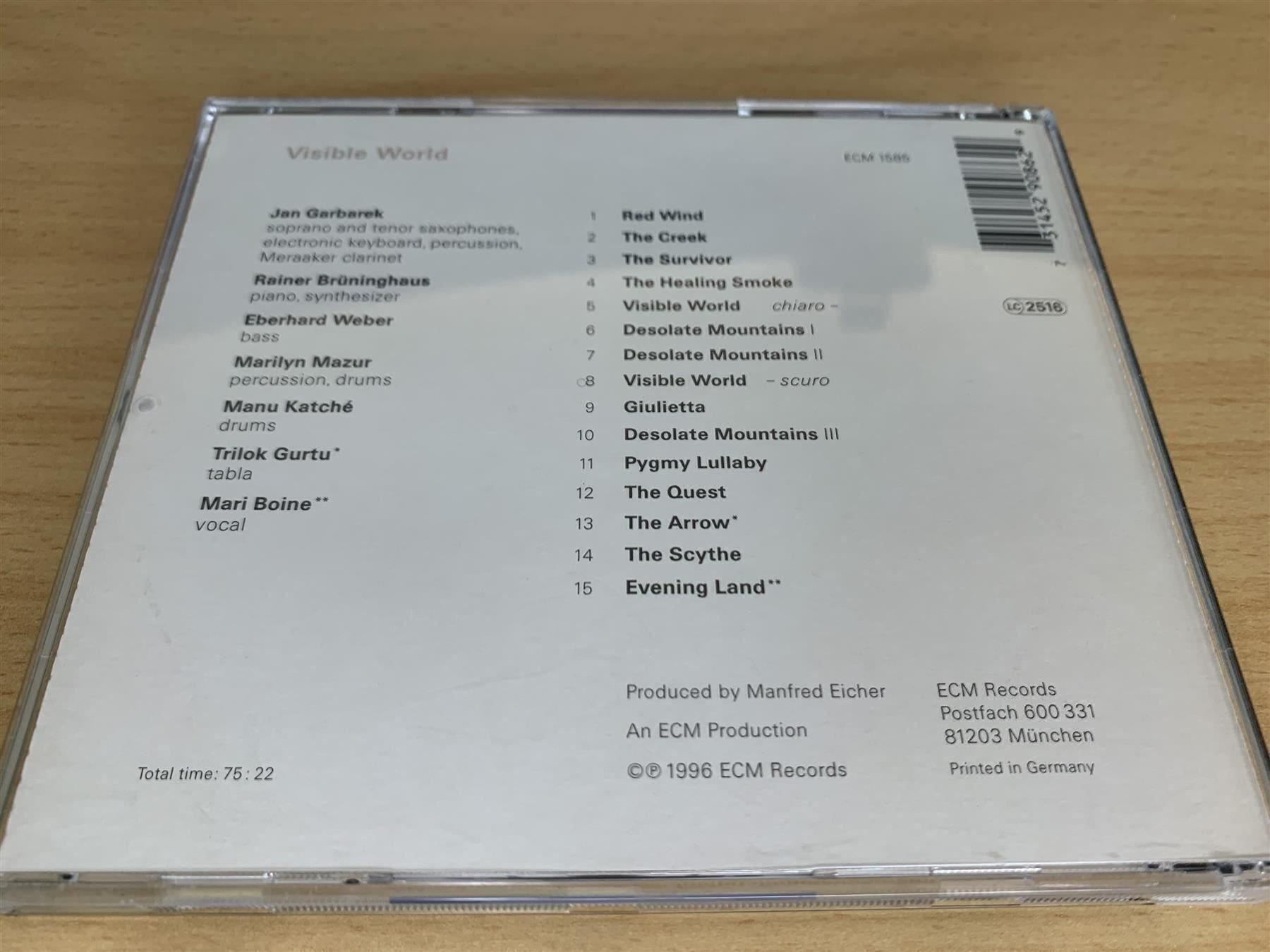 CDs: Jan Garbarek – Visible World – Gebraucht aus Rikon im Tösstal von Alpenmutz 1