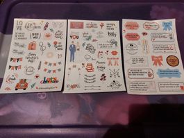 Hochzeitssticker, Scrapbooking, Gästebuch Sticker, Neu!