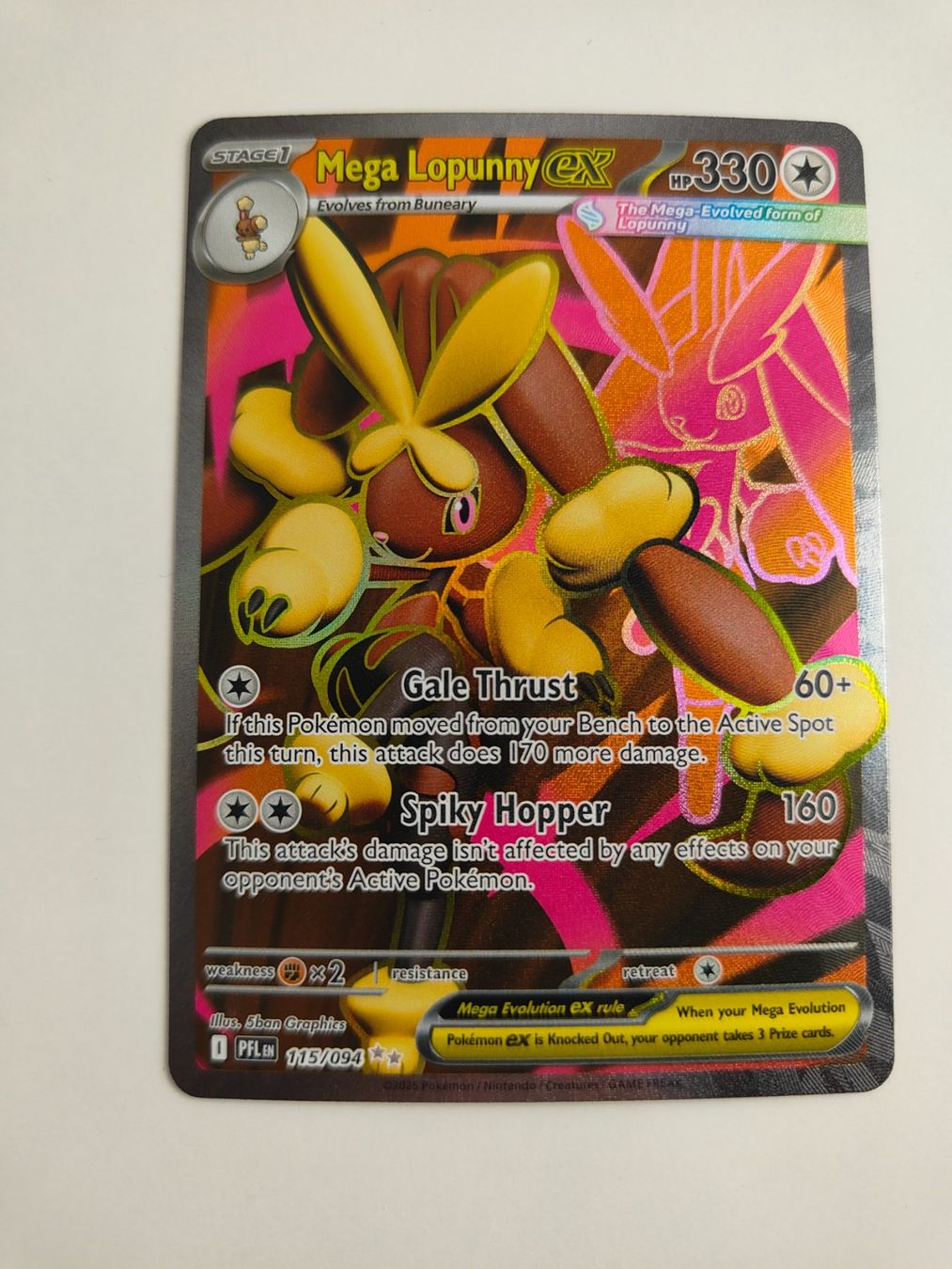 Pokémon Carte collezionabili: Pokemon Mega Lopunny Ex Full Art – Usato da Thalwil venduto da FigurenFreunde