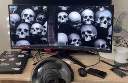 AOC Gaming Monitor 34 Zoll defekt mit Bildstörung