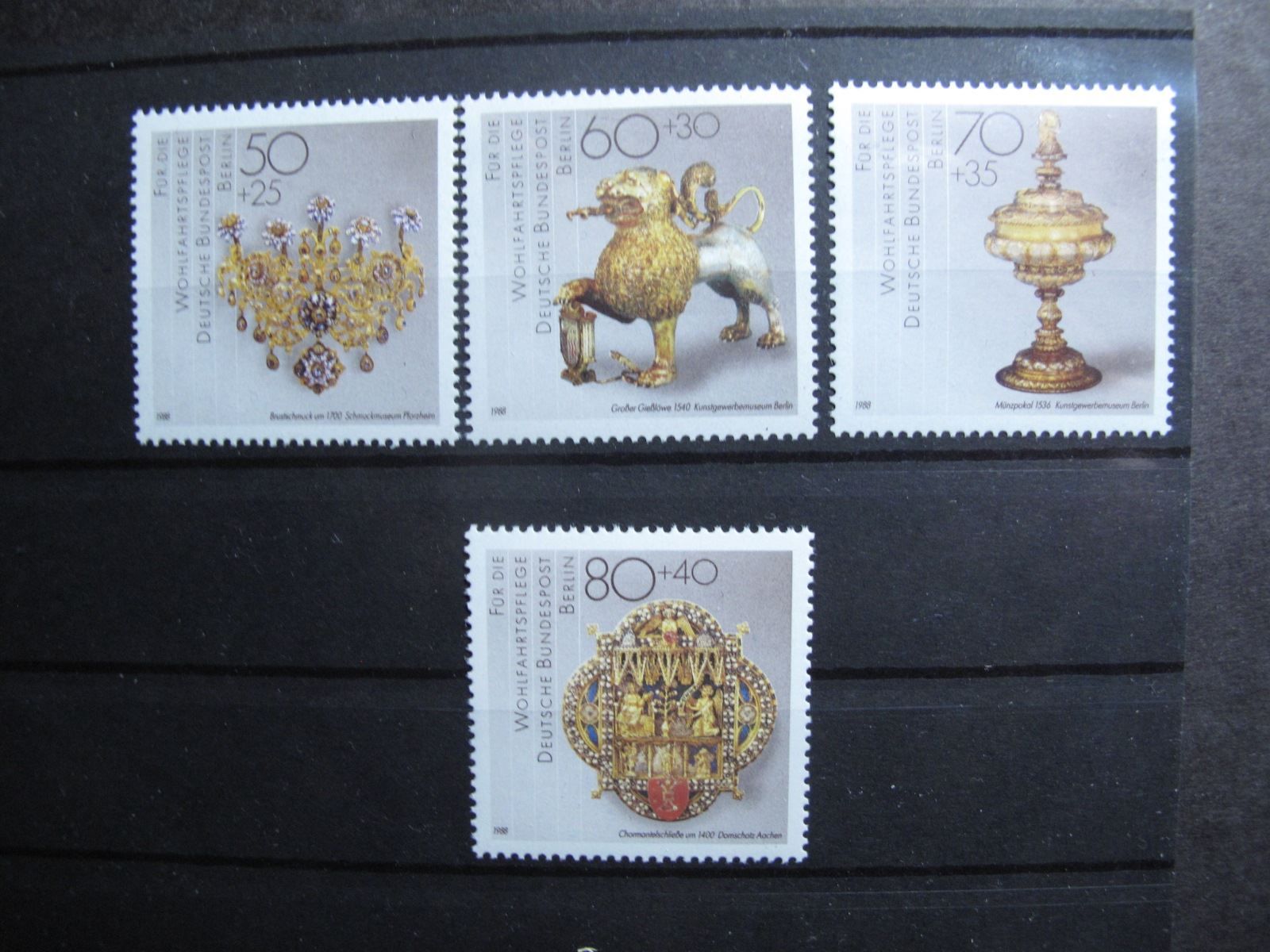 Alle Briefmarken: Berlin 1988 Gold&Silber Schmiedekunst ** – Gebraucht aus Wil SG von fva01
