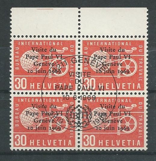 Tutti i francobolli: 1969 BIT Nr.104 Papstbesuch ET – Usato da Basel venduto da Melphi