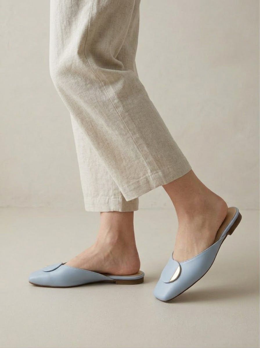 Damenschuhe: Mules Lawrence Grey bleu clair – Gebraucht aus Echichens von unideks 3