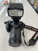 Spiegelreflexkamera Canon EOS 600D Objektiv Blitz Tasche