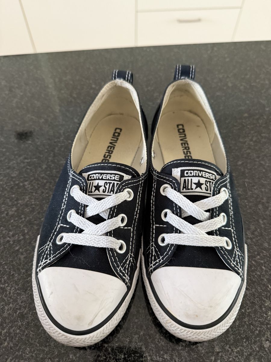 Converse Scarpe da donna: Converse 37( petit 37) noir blanche – Usato da Biel/Bienne venduto da Abeille01 1