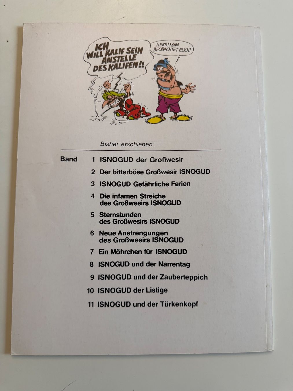 Fumetti: ISNOGUD BAND 11 – Usato da Münsingen venduto da Ganjam 2