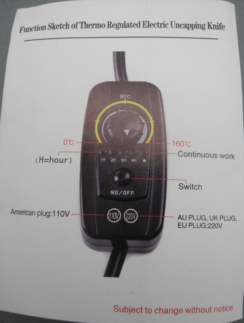 Alveari: Elektrisches Honig-Entdeckelungsmesser – Nuovo e nell'imballaggio originale da Kottwil venduto da Crazyrolf 2