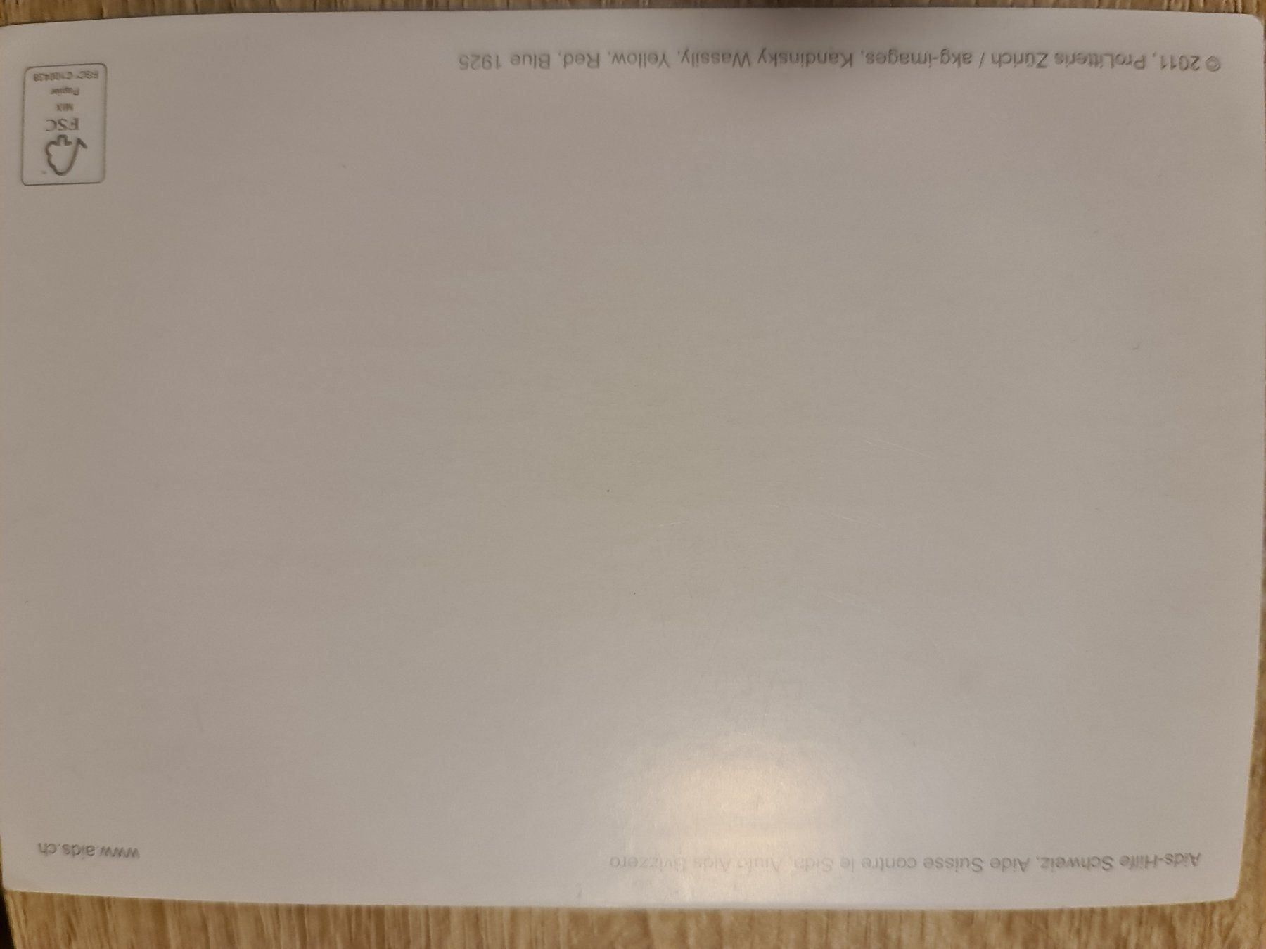 Cartoline postali: Ansichtskarte Aids Hilfe Schweiz – Nuovo (secondo la descrizione) da Dintikon venduto da Vexi 1