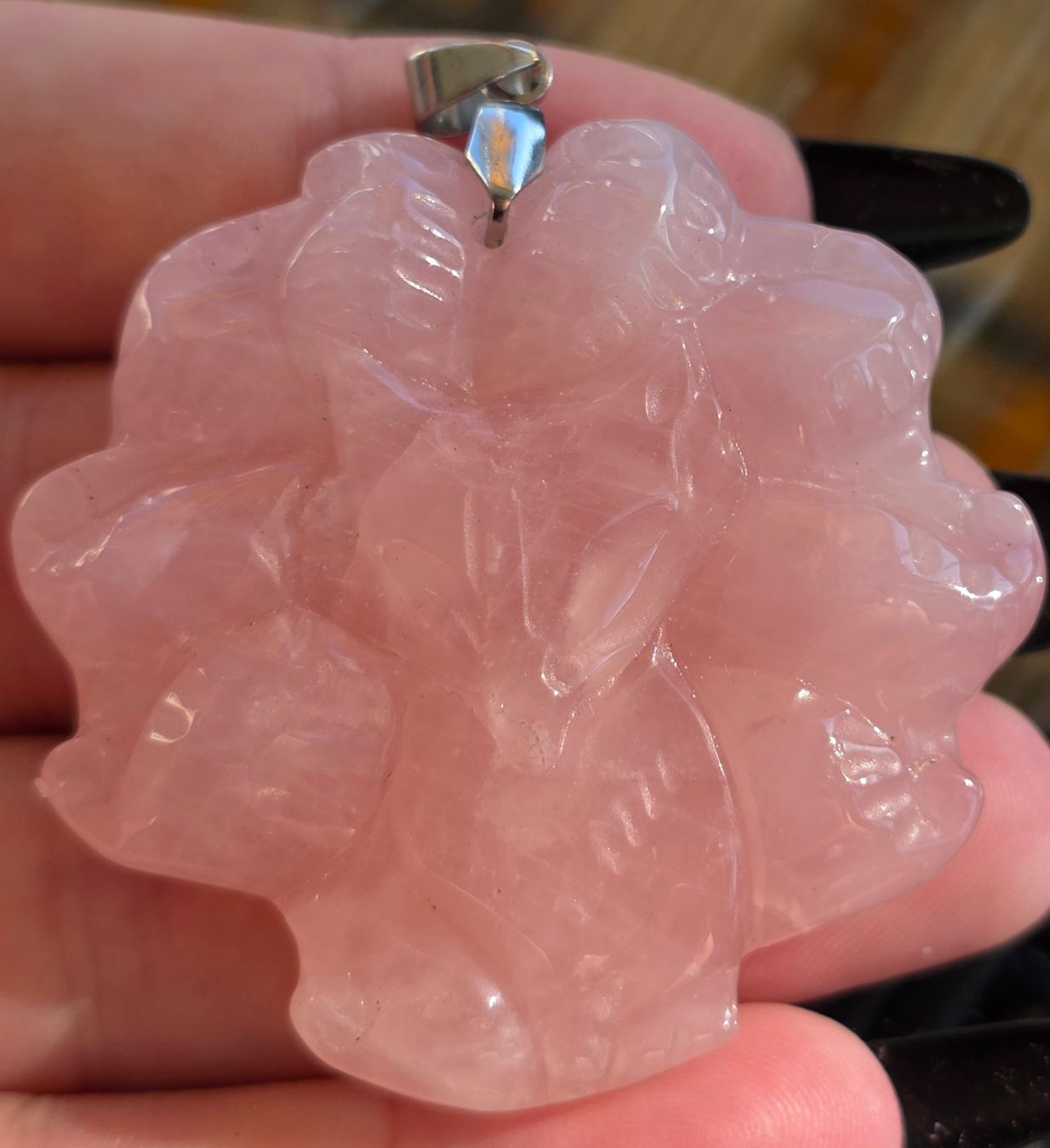 Mineralien & Heilsteine: Madagaskar Rosenquarz Fuchs Anhänger – Neu und originalverpackt aus Matzingen von Shay_Crystalz 3