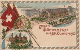 Zürich Eidg. Sängerfest Prägekarte