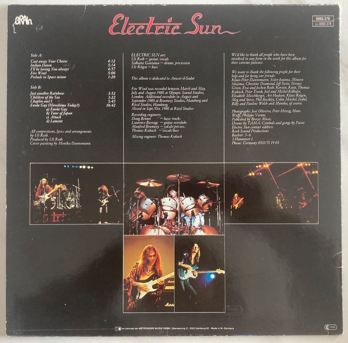 Dischi in vinile: ELECTRIC SUN - FIRE WIND – Usato da Poliez-Pittet venduto da Newtown-Records 1