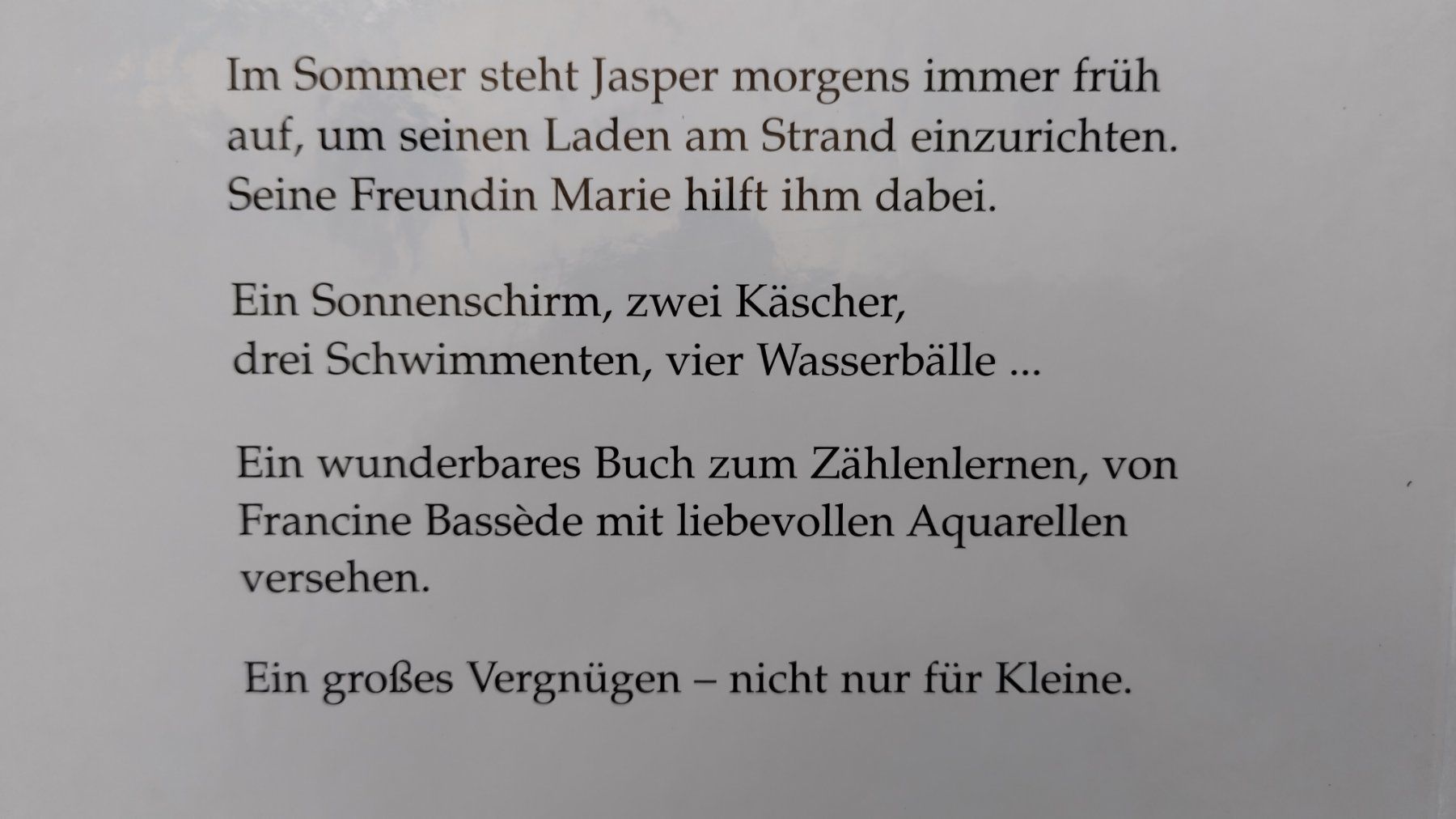 Libri: Jaspers Strandladen / Zähl - Bilderbuch 2000 ab Fr. 8.- – Usato da Bellach venduto da JingleJerry 8
