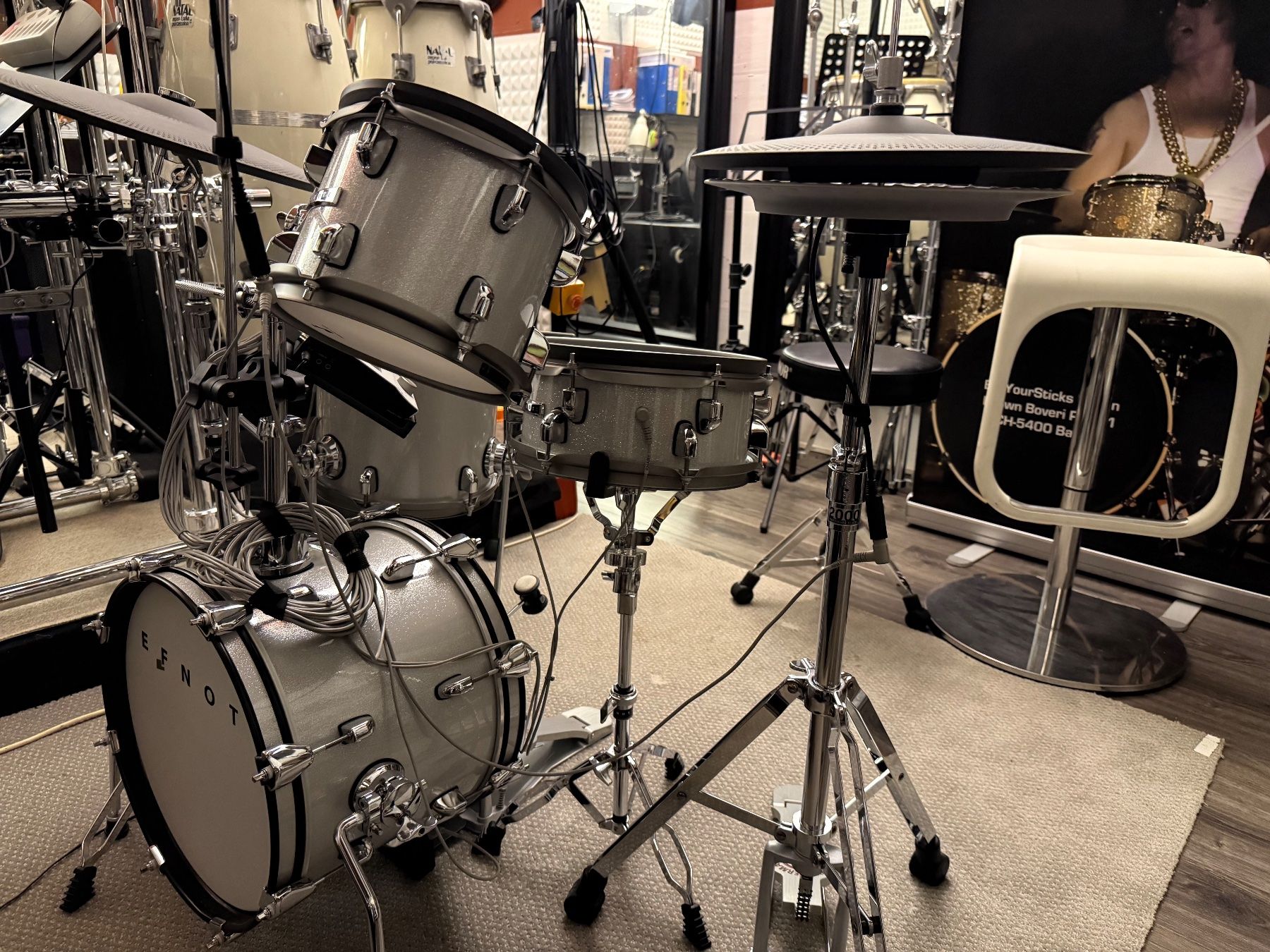 Strumenti musicali: EFNOTE Mini E-Drum Set – neuwertig / nie live gespielt – Nuovo (secondo la descrizione) da Walterswil SO venduto da LA64 1