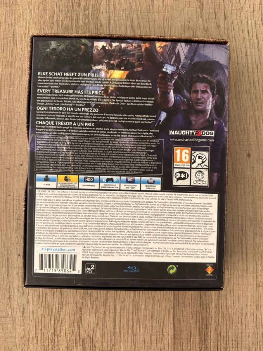 Sony Jeux: Uncharted 4 Special Edition Ps4  – D'occasion à Hagendorn par masterchieff 1