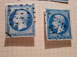 Timbre France Napoléon III N°14A