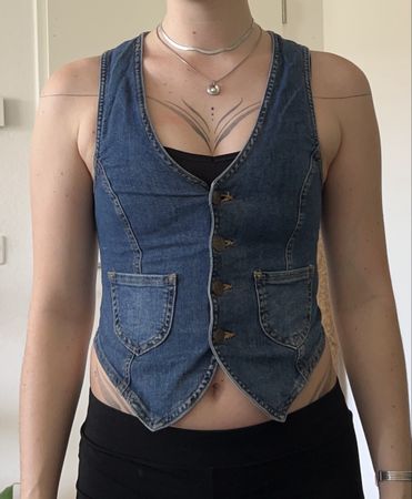 Jeans-Weste