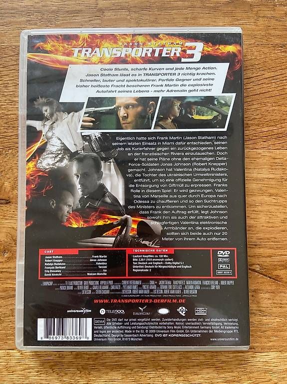 Alle DVDs: Transporter 3 – Gebraucht aus Zürich von Sybille90 1