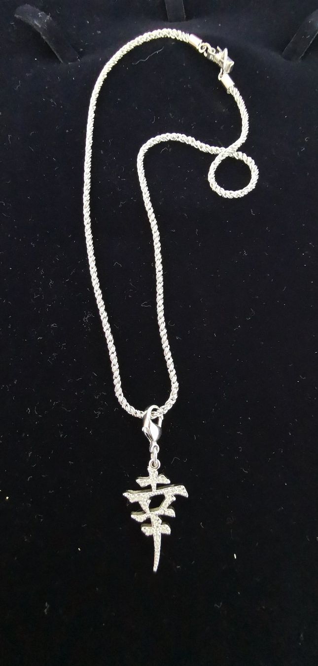Catenine: Swarovski Kette Chinesisch Zeichen rar – Nuovo (secondo la descrizione) da Zürich venduto da Efriede 4