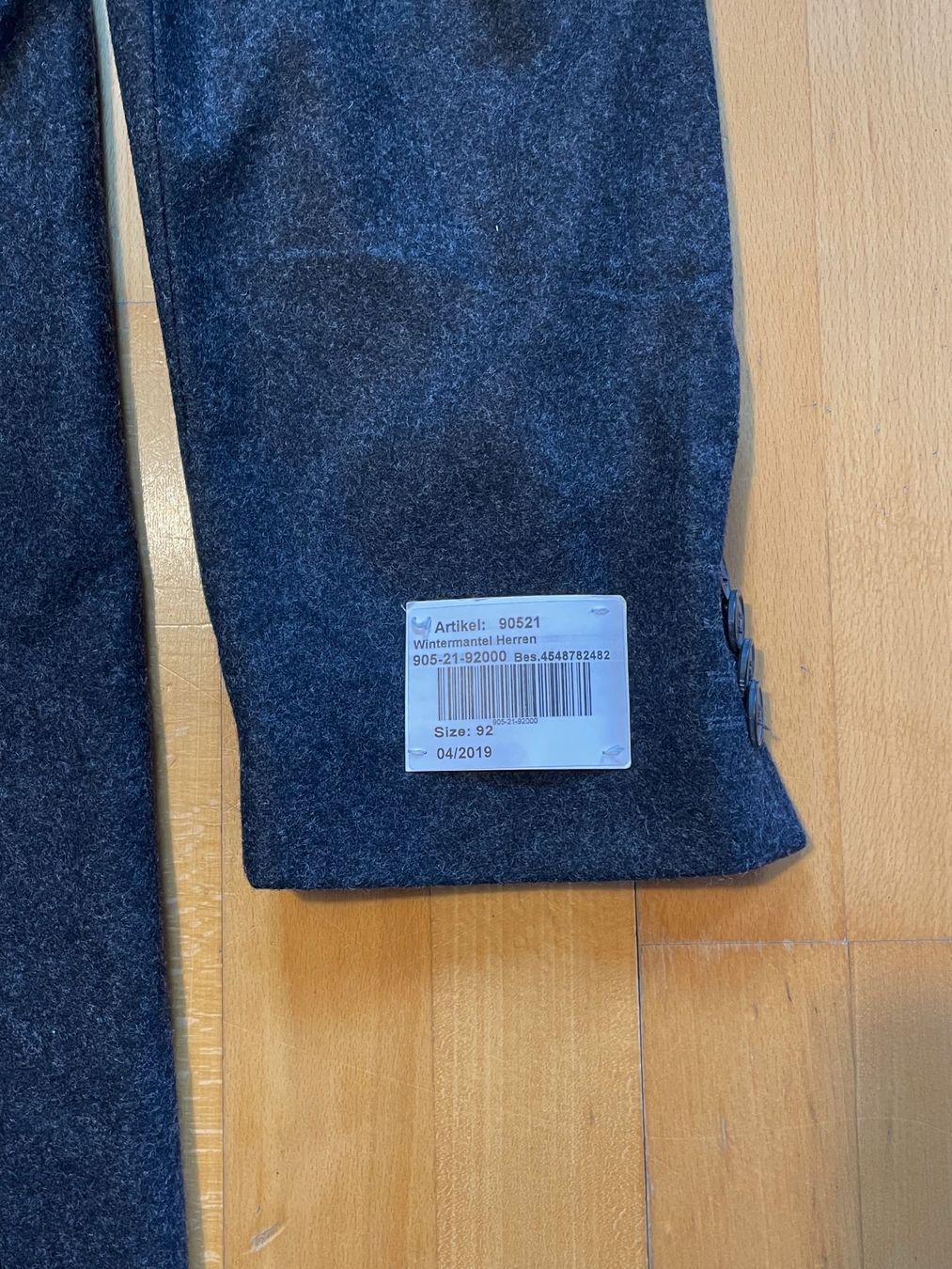 Cappotti: 2019 New never worn SBB CFF Wool Coat Sz L – Nuovo e nell'imballaggio originale da Zürich venduto da le_souk 1