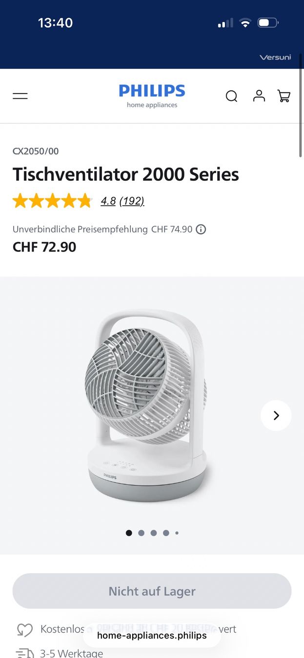 Philips Ventilatori: Ventilator "Philips" – Usato da Zürich venduto da gwe_s8t9 4