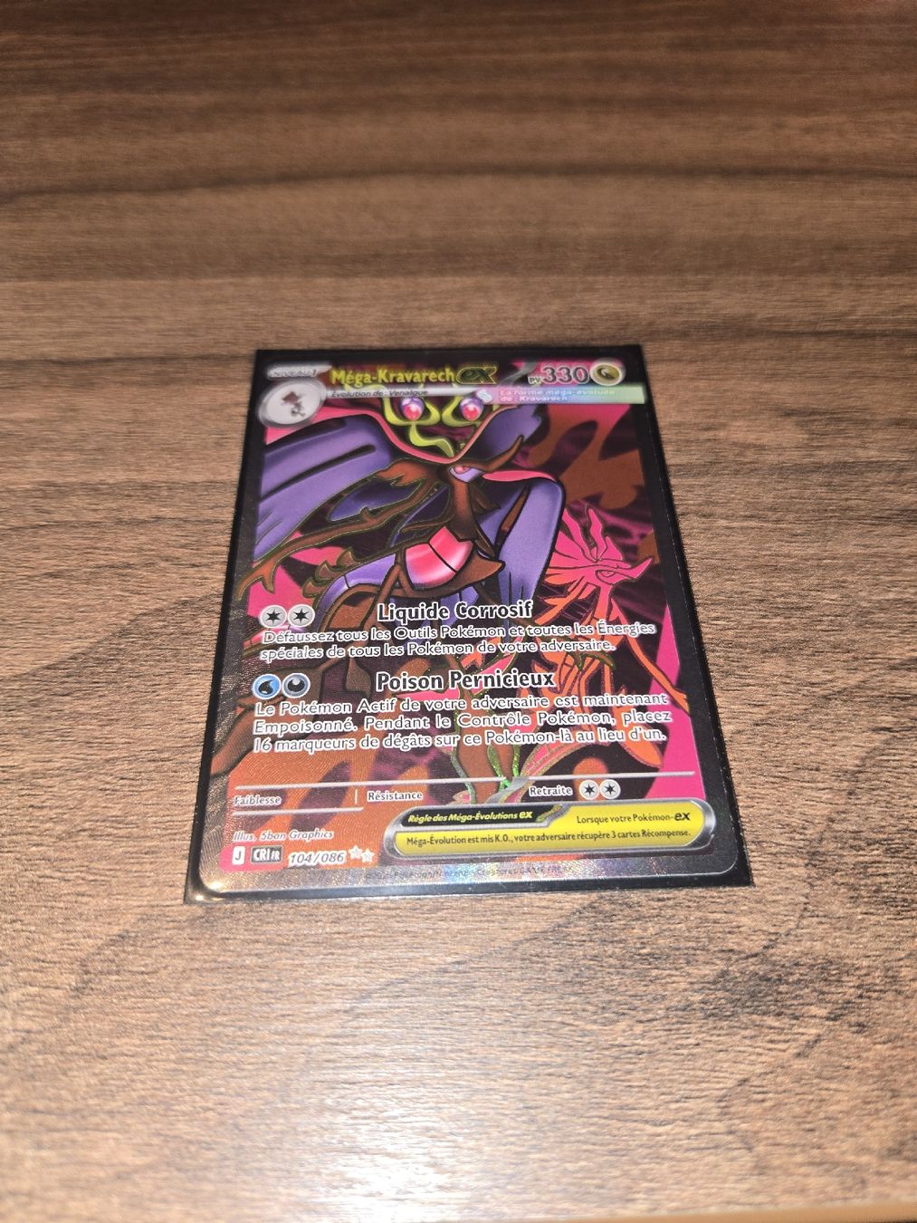 Pokémon Carte collezionabili: Chaos Ascendant Méga-kravarech EX 104/086 – Nuovo (secondo la descrizione) da Rossinière venduto da seb_68fd