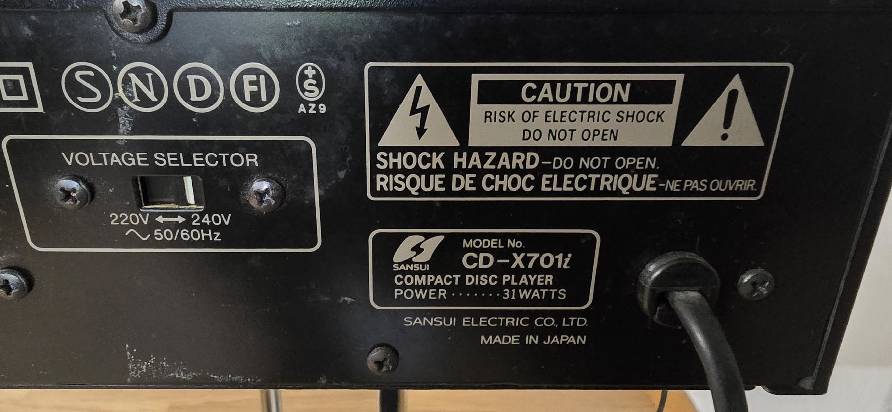 Sansui Systèmes audio & multimédias: Sansui CD Player CD-X701i used condition – D'occasion à Studen BE par tha_dhp8 5