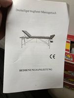 Massageliege 3-teilig unbenutzt