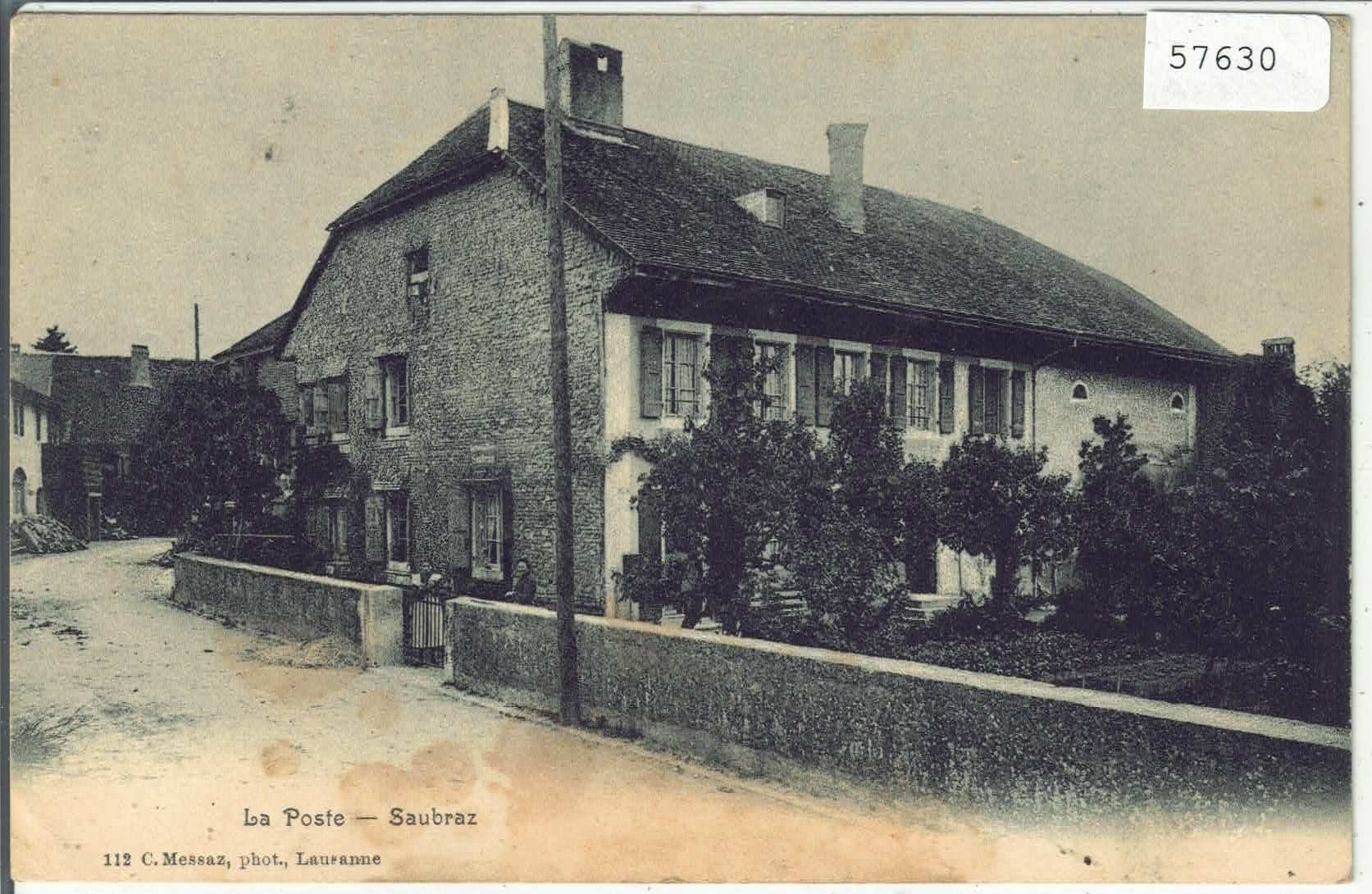 Cartes postales: La Poste - Saubraz – D'occasion à Ettingen par Kartenplanet