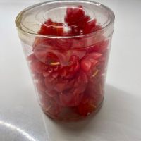 🌸 Rote Lotusblüten Kerzen, neu, 7 Pack à ca. 40 Stück🕯️