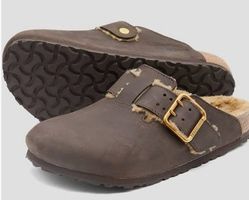 NEUE BIRKENSTOCK BOSTON BOLD SHEARLING NUBUCK Gr. 40 Fr. 280