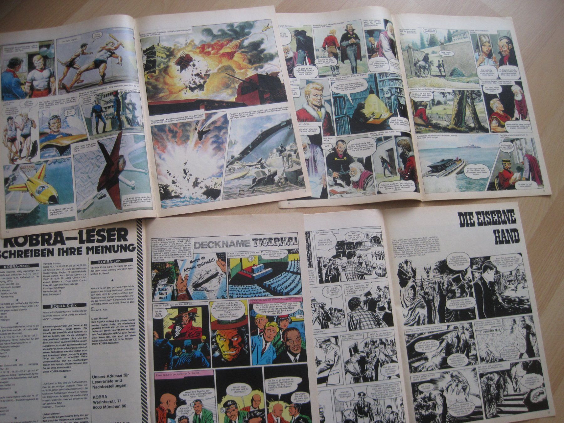 Fumetti: KOBRA Eiserne Hand Trigan Archie  1976 Comic LOT C – Usato da Gossau SG venduto da Noryflory 1