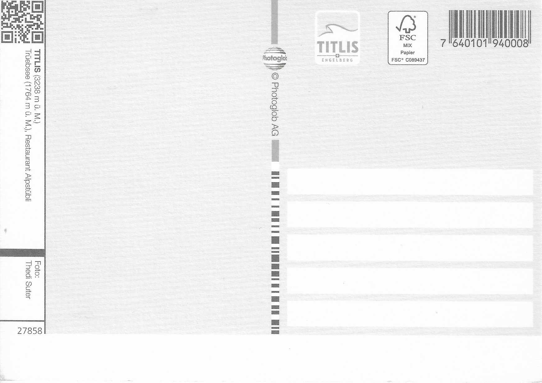 Cartoline postali: Titlis Trüebsee OW – Nuovo (secondo la descrizione) da Rothrist venduto da Stranglehold 1
