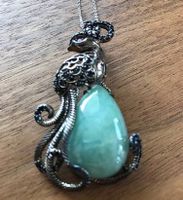 Wunderschöne Jade Halskette mit 925 Silber von Stella Chow