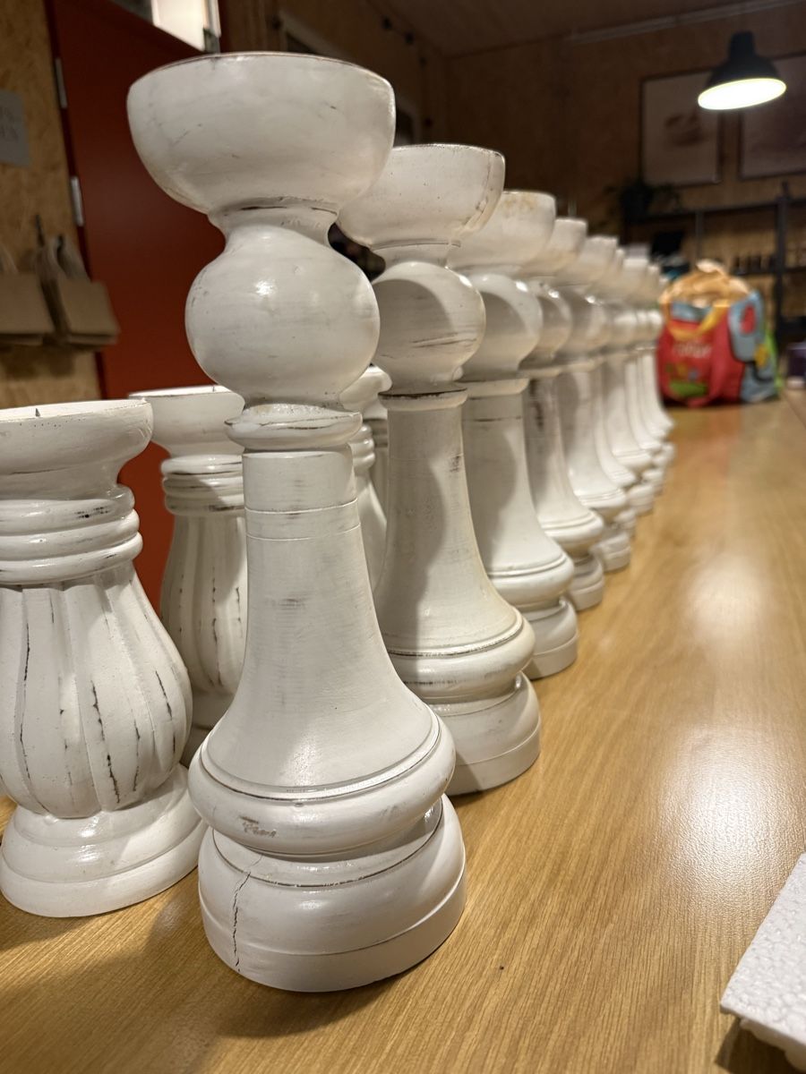 Portacandele: Kerzenständer shabby chic – Nuovo (secondo la descrizione) da Winterthur venduto da ElviraFici 1