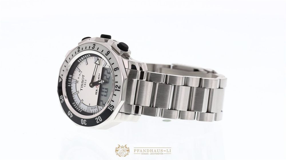 Tissot Sea-Touch Stahl Herren Taucheruhr ungetragen 3