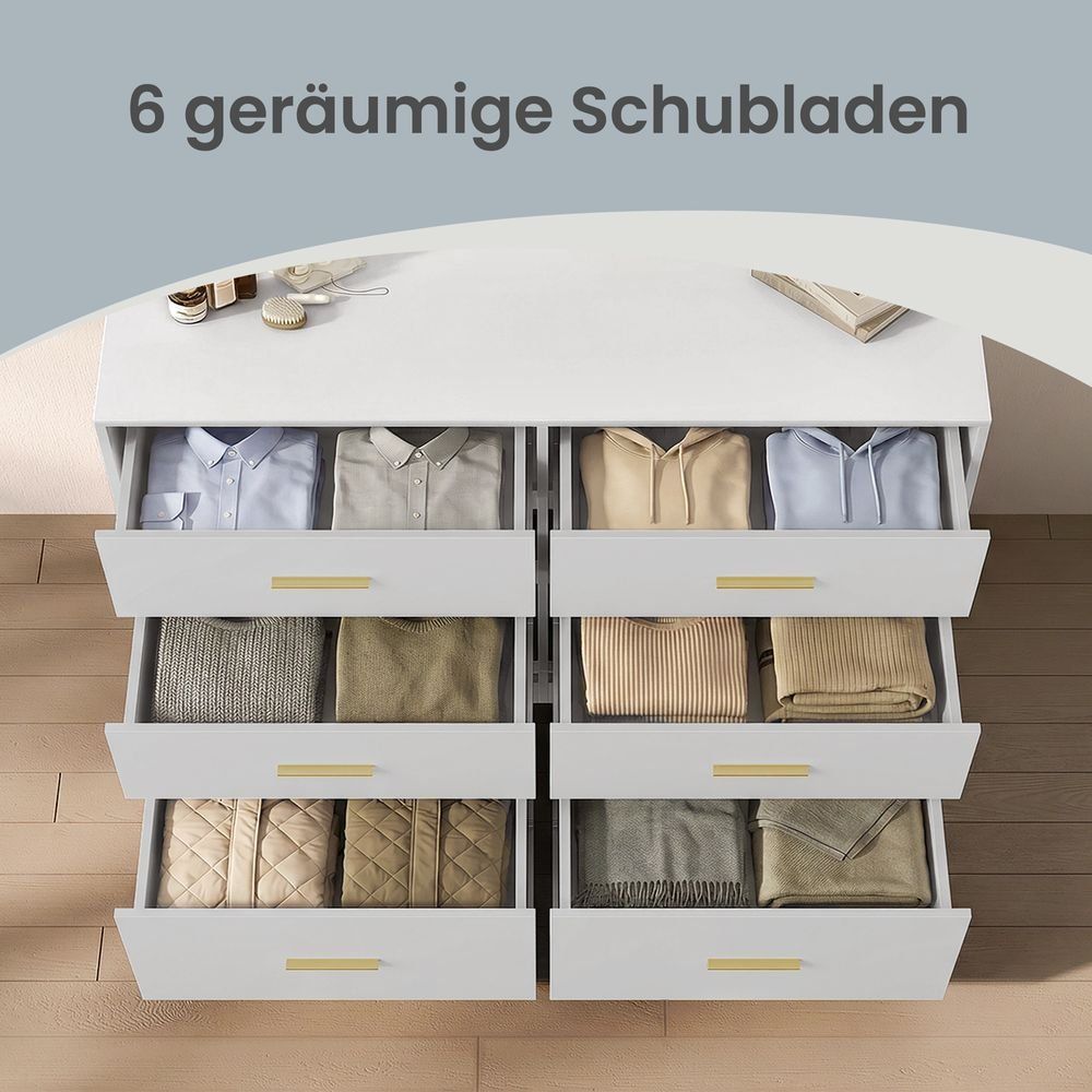 Cassettiere: Kommode mit 6 Schubladen VELORA – Nuovo e nell'imballaggio originale da Lachen SZ venduto da MAMORU-MOEBEL 4