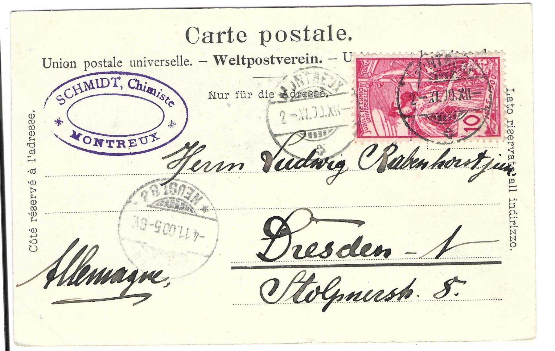 Cartoline postali: Montreux – Usato da Wildhaus venduto da Brunphil 1